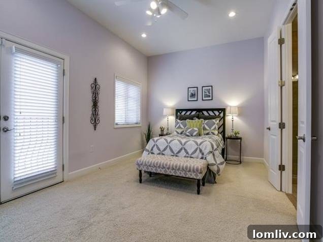 Bright Master Bedroom with Ample Natural Light