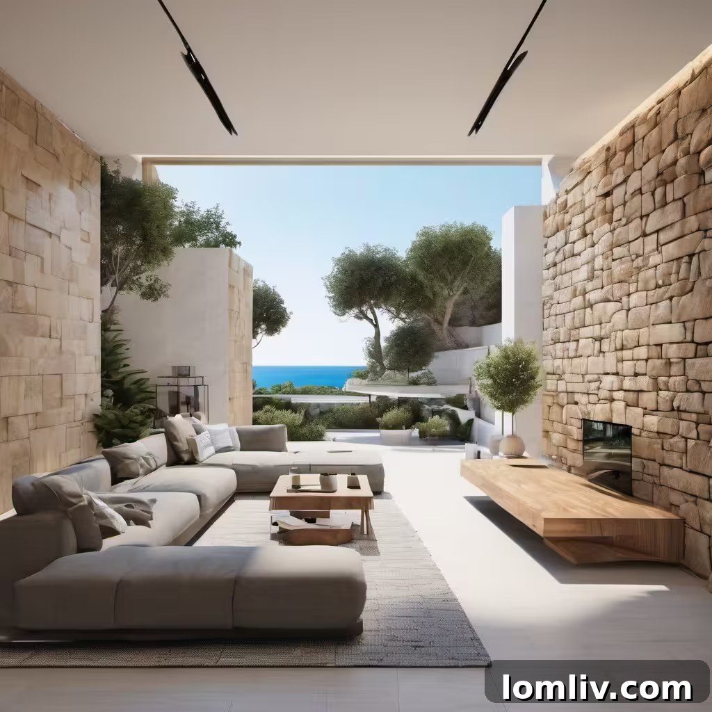 A stunning modern apartment with a balcony overlooking the Maltese coastline.