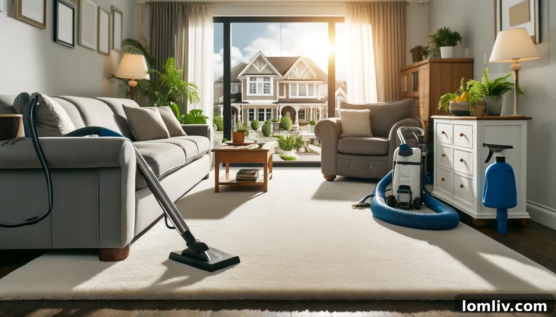 Unlock a Fresher Home: Long Island's Expert Advice on Carpet Cleaning Frequency 2 A professionally cleaned carpet in a bright living room, symbolizing health and aesthetics.