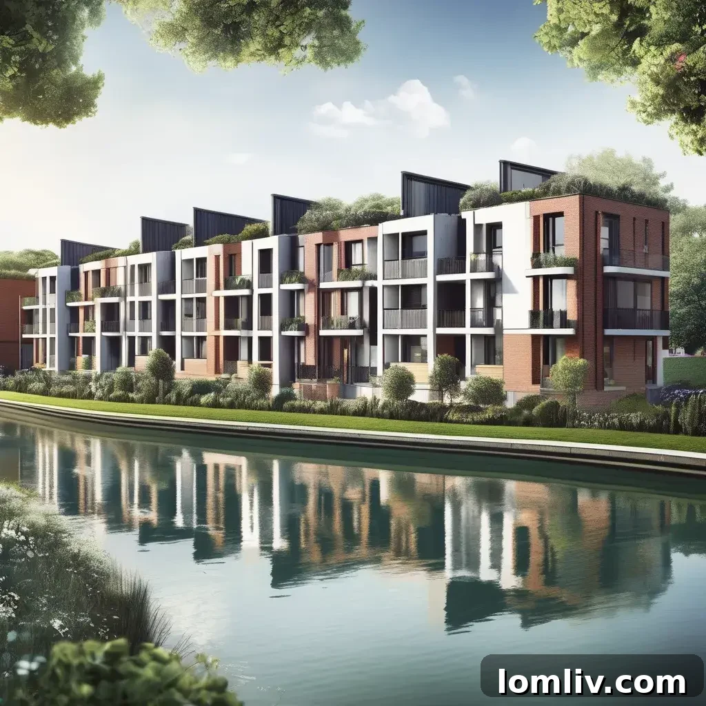 Family looking at a new home