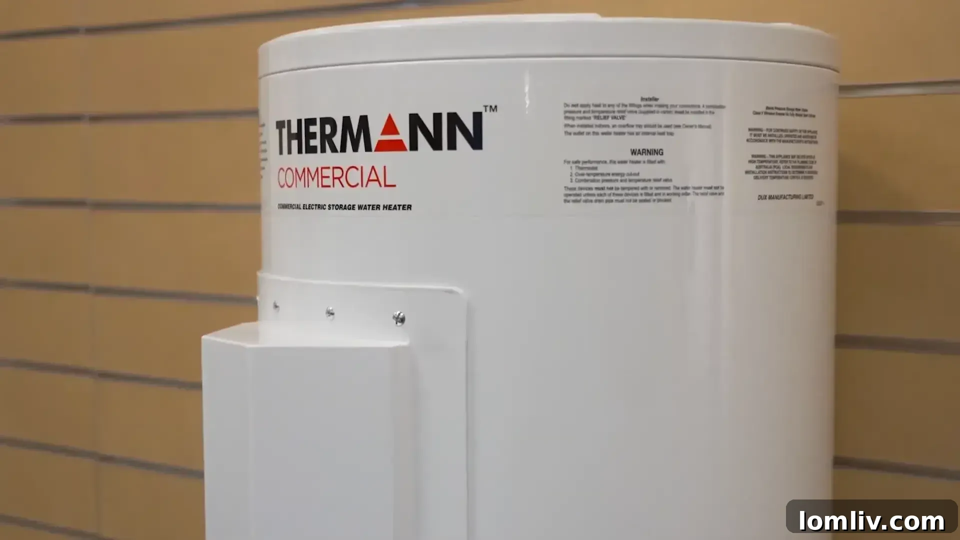 Green electric hot water system representing eco-friendliness in a school building