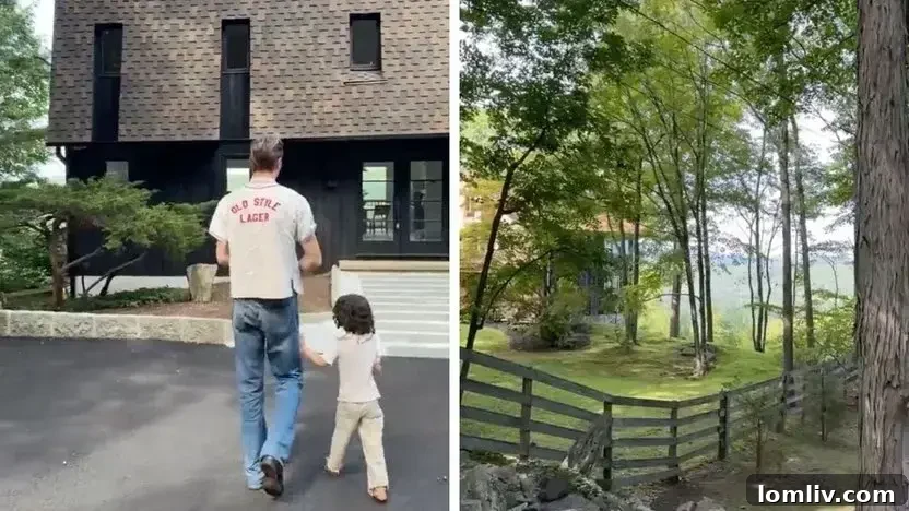 Lucky and Nara Smith looking at a house