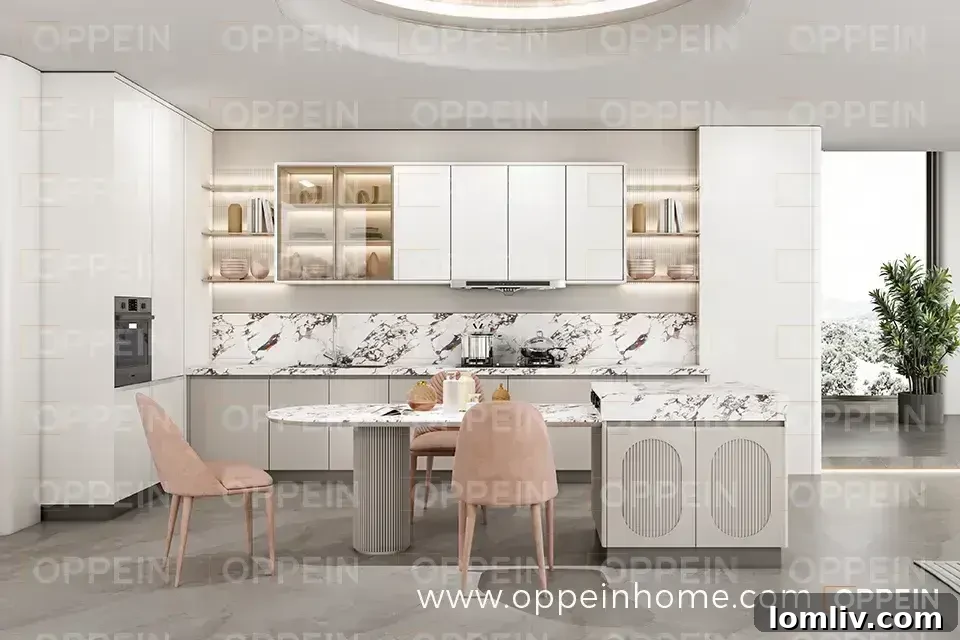 Luxury Cabinetry: Your Home's Next Masterpiece 2 A modern luxury kitchen featuring sleek, dark wood cabinets and a minimalist design.