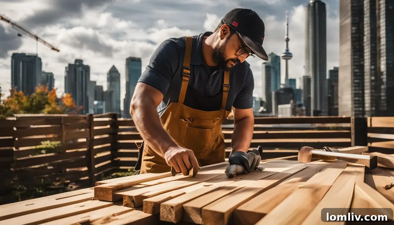 Mastering Multi-Level Deck Projects An Experts Blueprint for Complex Construction 3 Professional deck contractor inspecting a multi-level deck