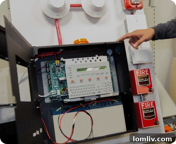 Custom fire alarm system for commercial building