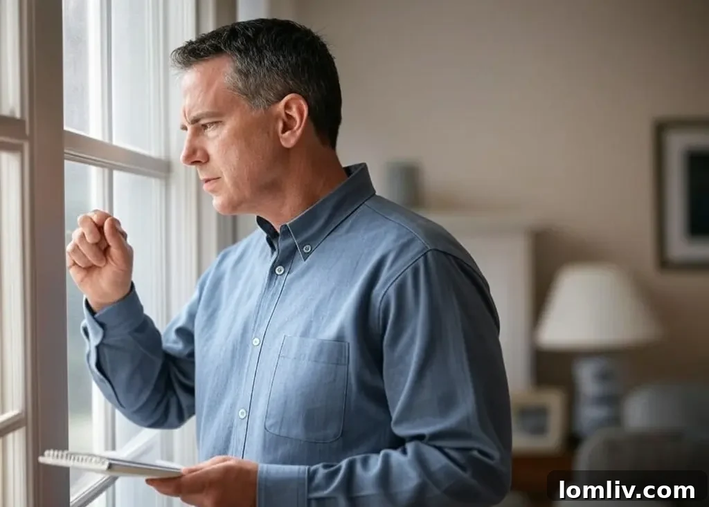 A home inspector examining the roof of a house, highlighting the importance of a thorough home inspection before purchase.