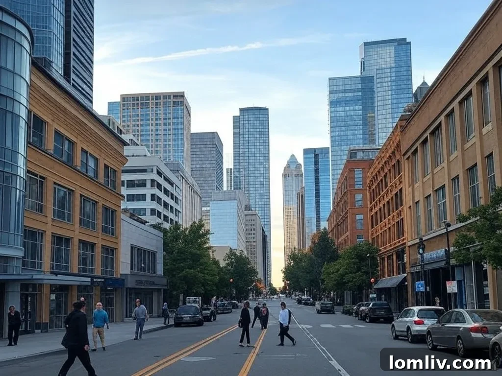 Downtown Bellevue street scene