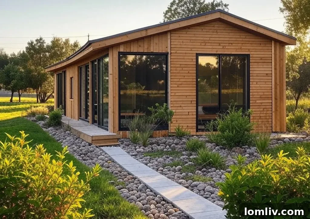 Modern modular home being assembled in a picturesque Alaskan landscape