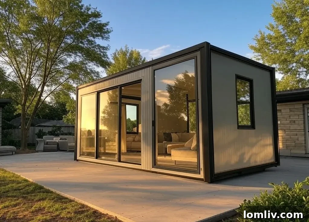 Top Uses for Portable Cabins 2 Modern transportable cabin used as a versatile living space.