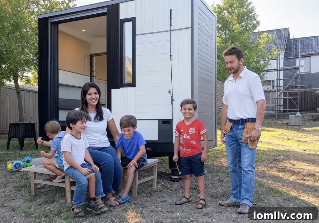 Top Uses for Portable Cabins 4 Portable cabin used as temporary living space during home renovation.
