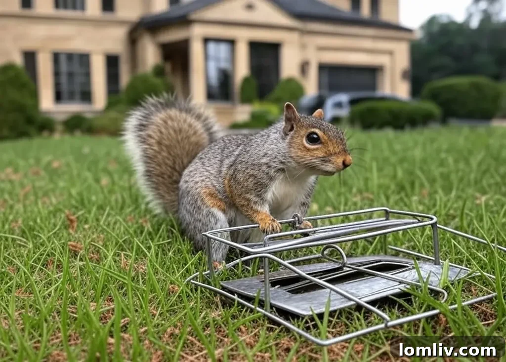 Expert Squirrel Extermination: The Smart Choice for Homeowners 7 Professional wildlife expert carefully relocating a trapped squirrel to a natural habitat