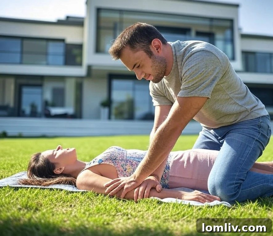 A group of real estate professionals participating in a first aid training session
