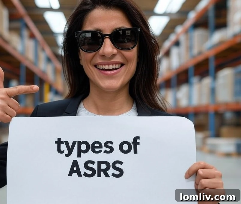 Infographic showing different types of ASRS