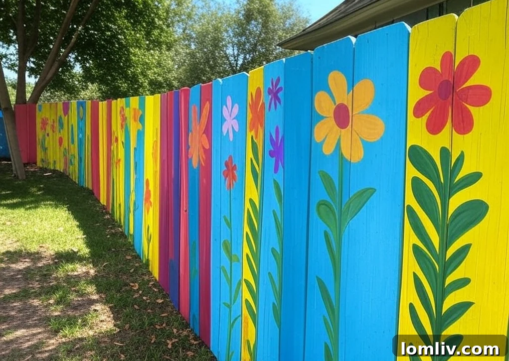 Kid-friendly backyard fence for safe play area