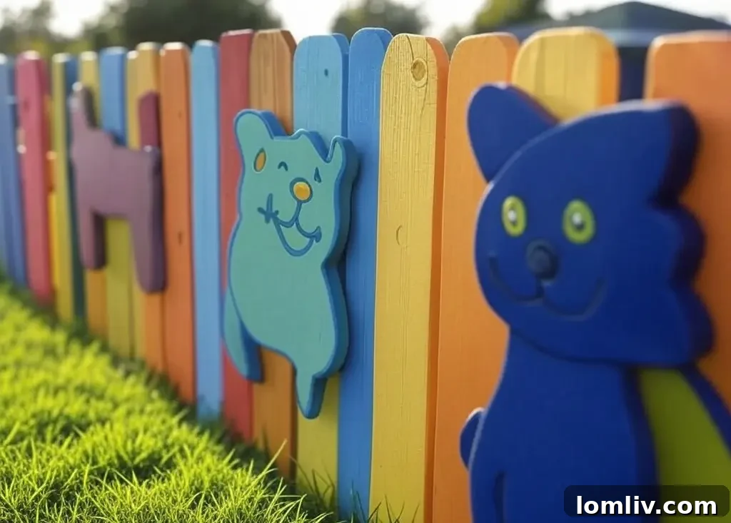 Secure and safe backyard fence for kids