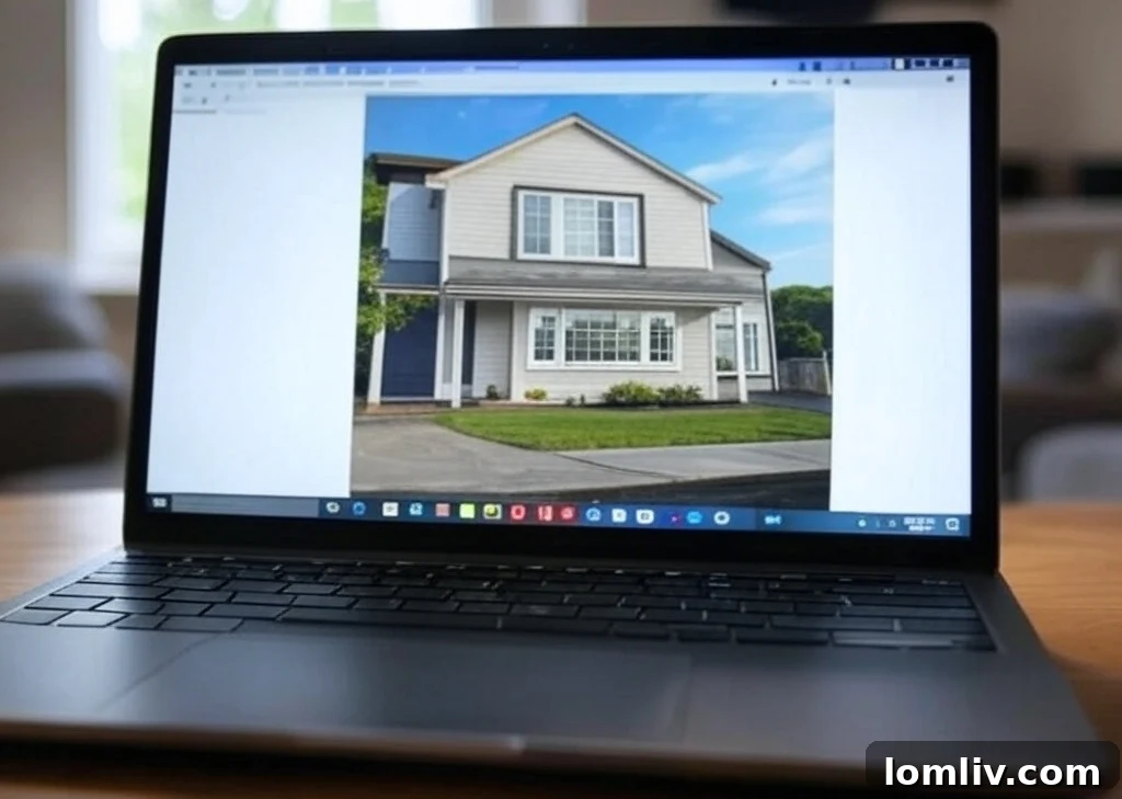 Navigating Your Online Home Purchase 4 Person looking at house listing online