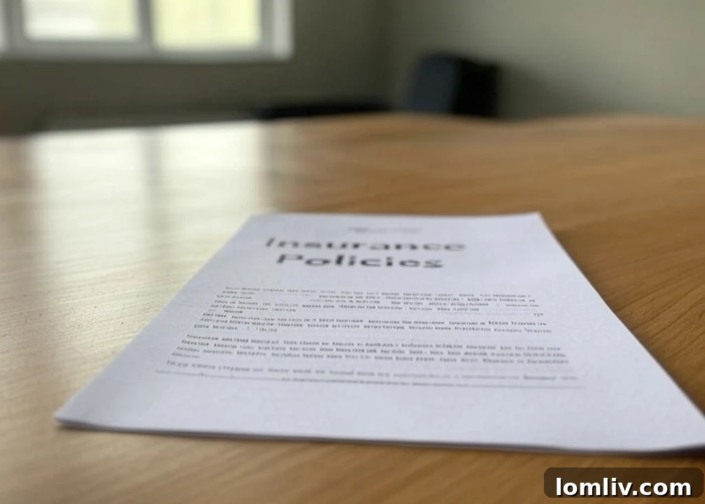 Person reviewing an insurance policy document, emphasizing understanding coverage.