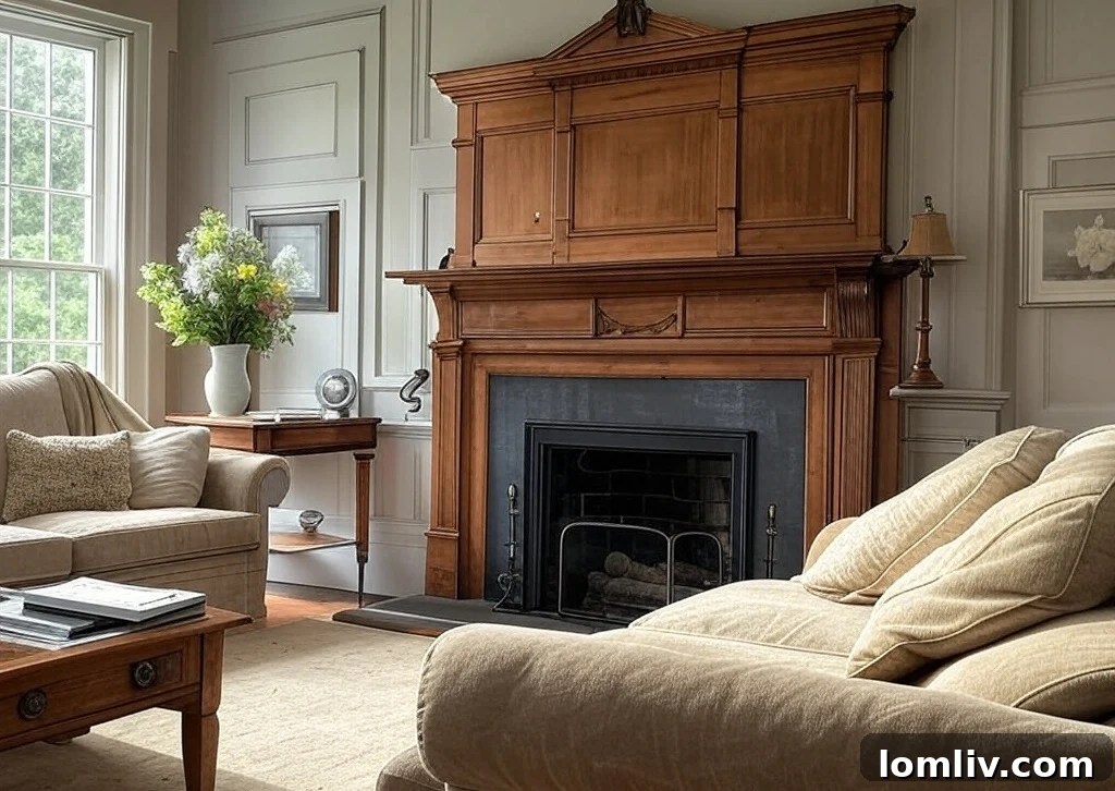 Evinizi Zamansız Tasarımla Yenilemenin Yolları 2 Elegant living room with neutral walls and classic furniture