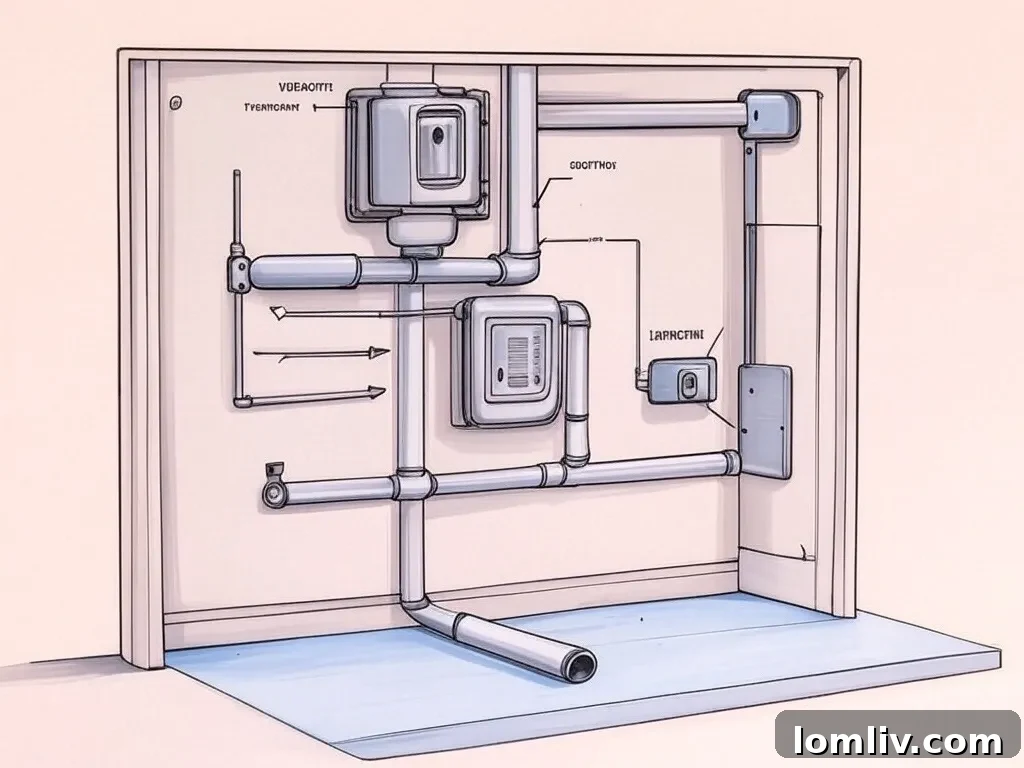 Modern bathroom fan with humidity control