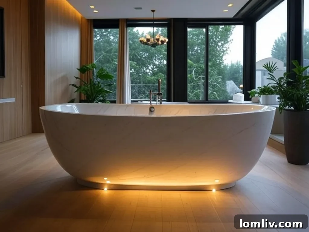 Unlock Home Value with a Statement Bathtub 4 Modern bathroom with a sleek freestanding tub, showcasing how upgrades can boost home value and appeal.