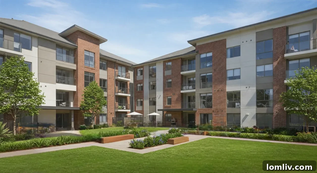 Modern build-to-rent apartment exterior in Australia