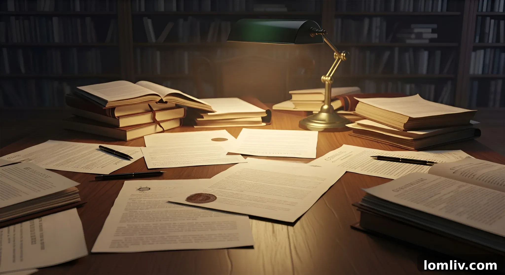 Disorganized pile of papers and documents contrasted with a secure, organized safe.