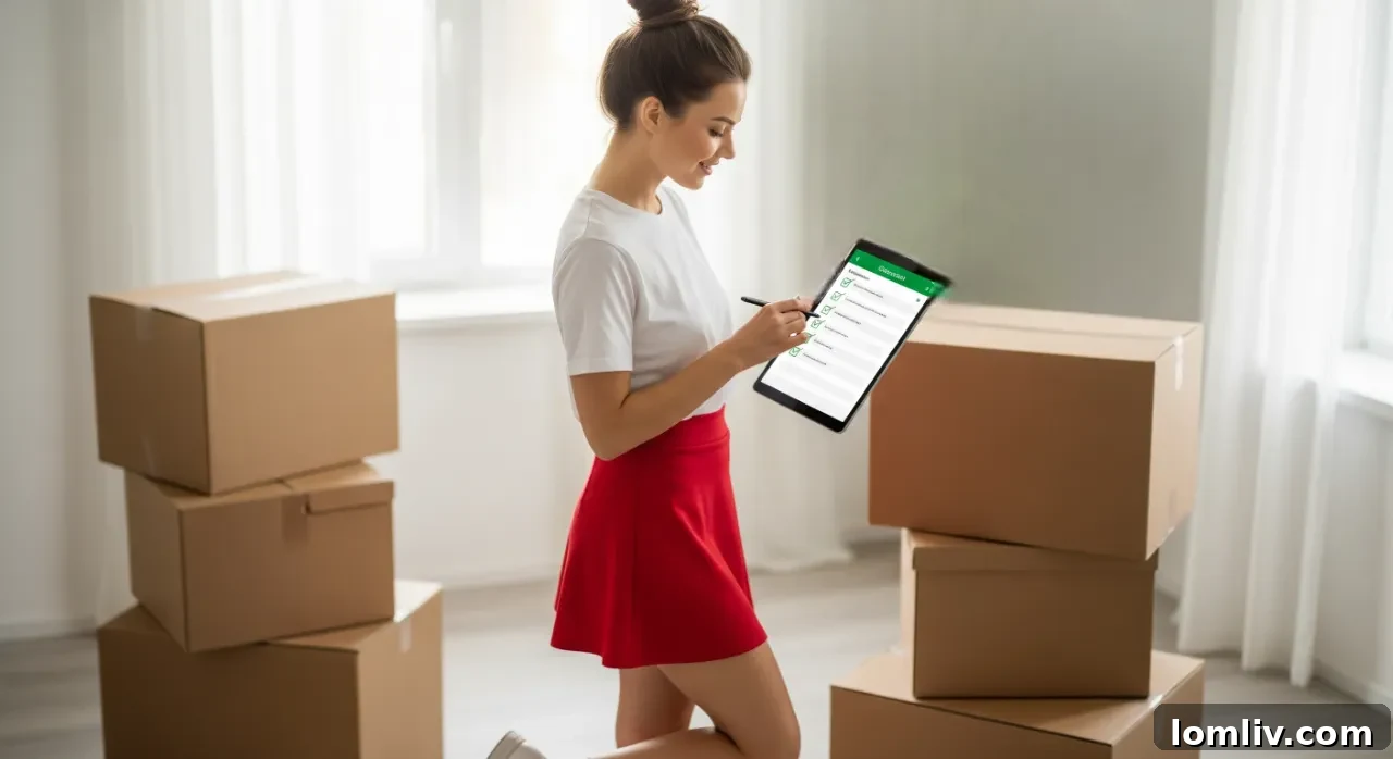 Organized packing boxes for a small move, highlighting efficient use of space