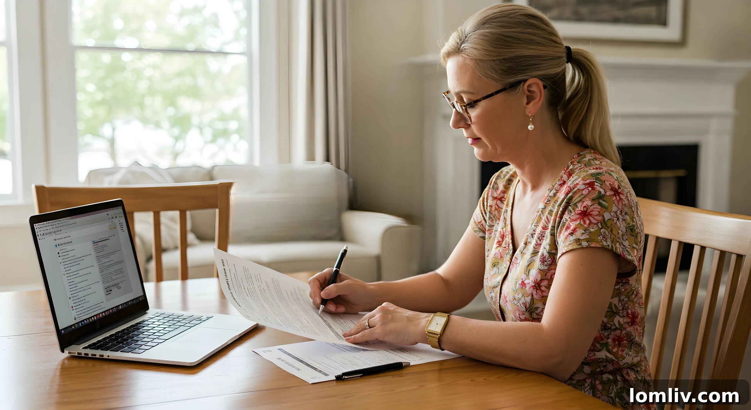 Selling Georgia Homes: Cash Buyers See Past the Staging 5 Organized documents and a pen, symbolizing the importance of paperwork in real estate transactions.