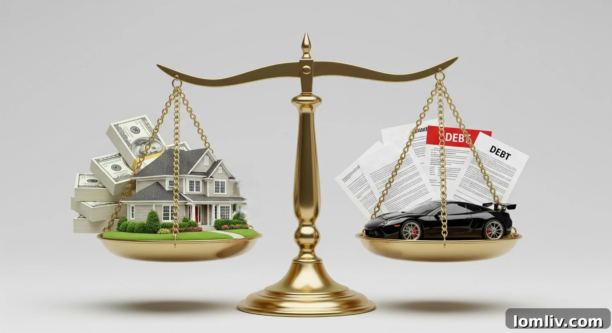 Scales representing equitable distribution and community property