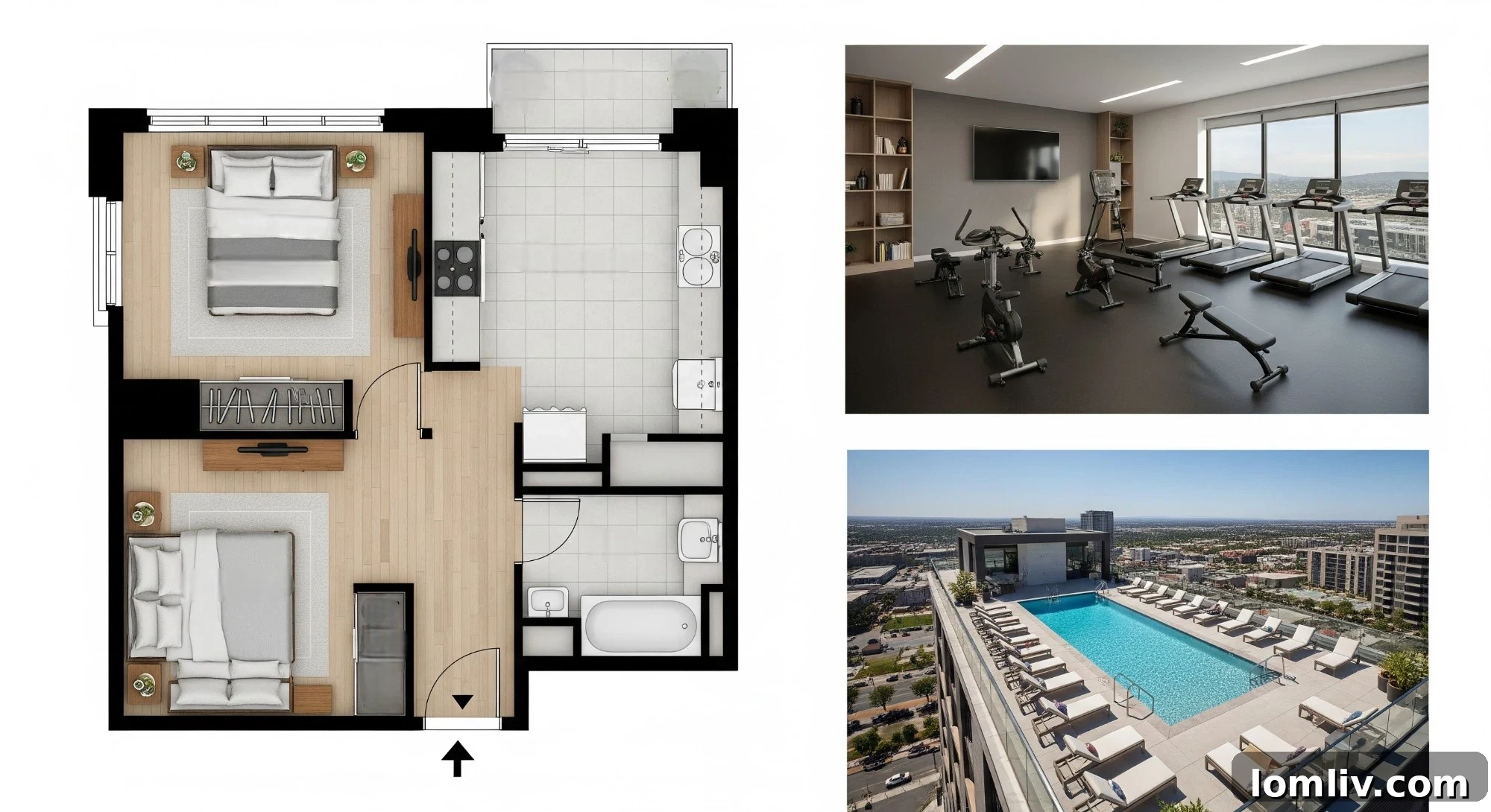 The Ultimate Guide to Selecting Your Dream Studio in Dubai 5 Elegant curtains in a modern Dubai apartment