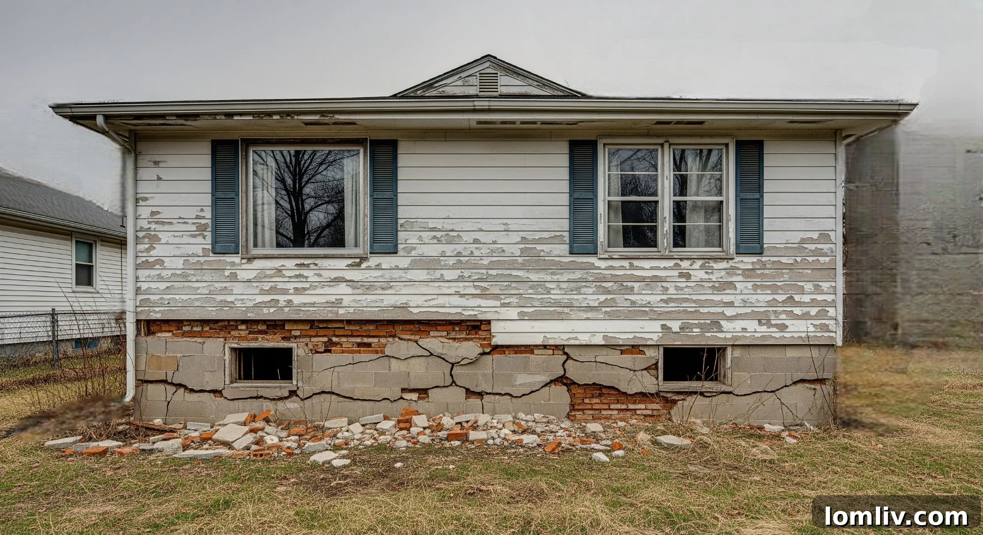 Home interior with visible signs of wear and tear, emphasizing areas requiring pre-listing repairs.