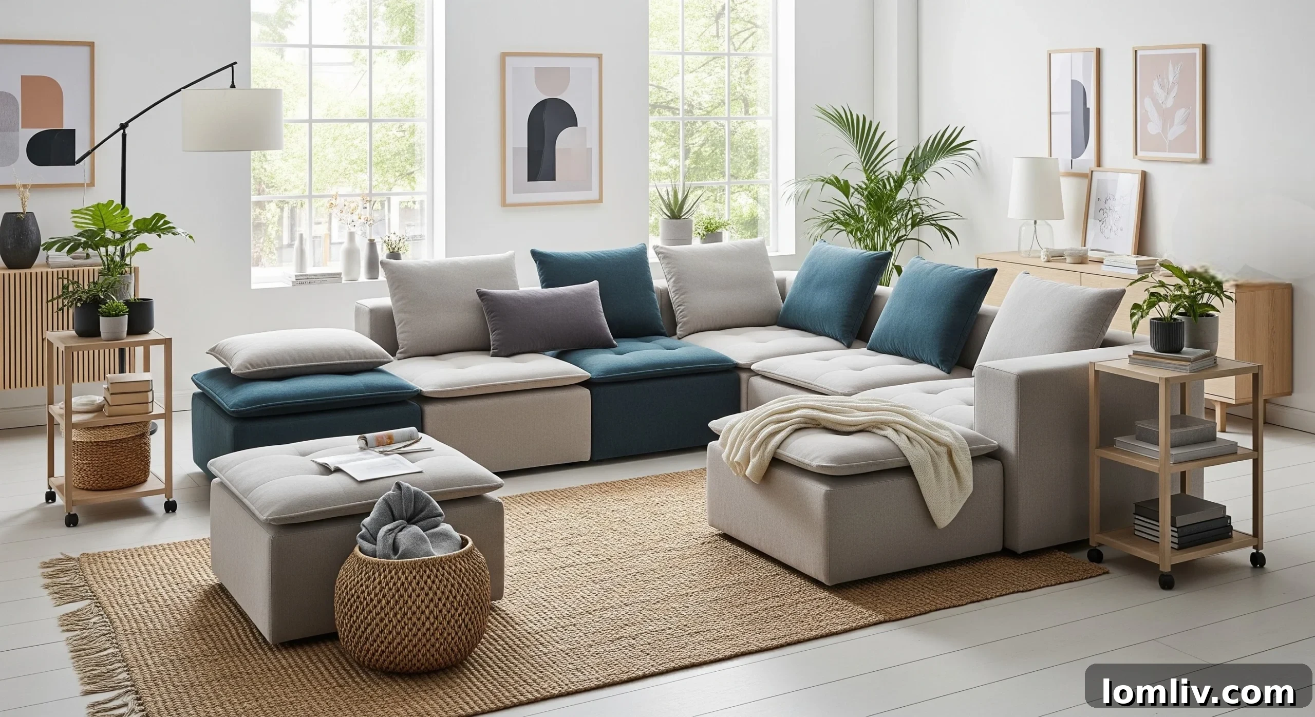Settling In Style: Furniture Trends for Young Families' First Homes 8 Family enjoying a personalized and flexible living space with child-safe features