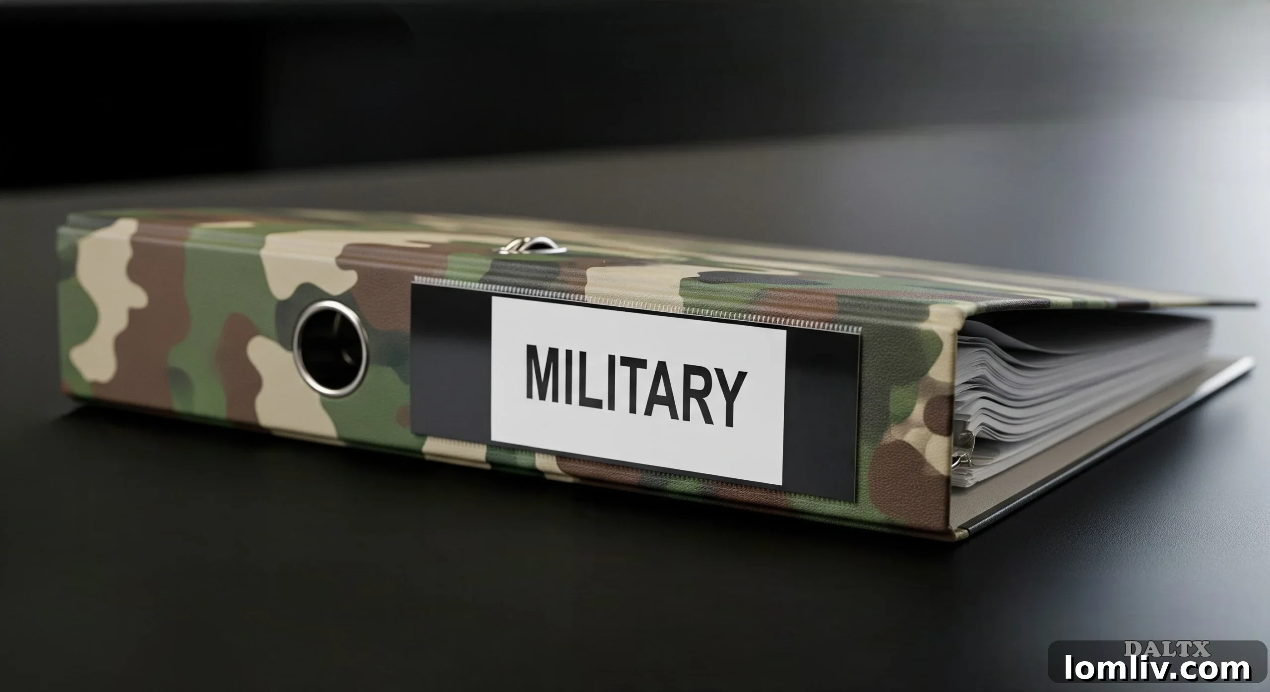 Organized moving binder with documents for a military family relocation
