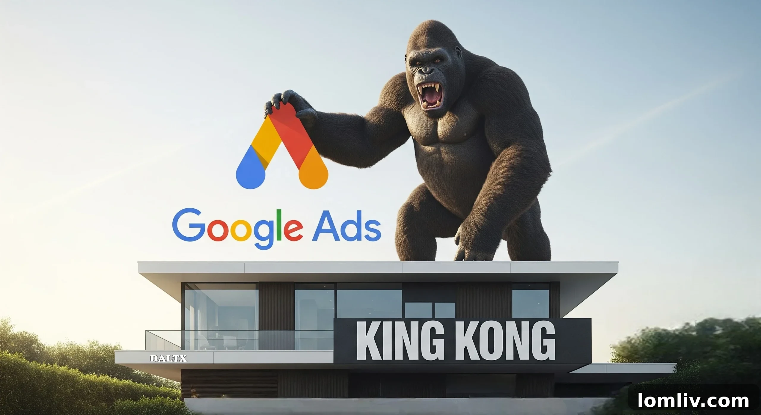 Digital marketing for real estate, showing a magnifying glass over a house icon on a screen.