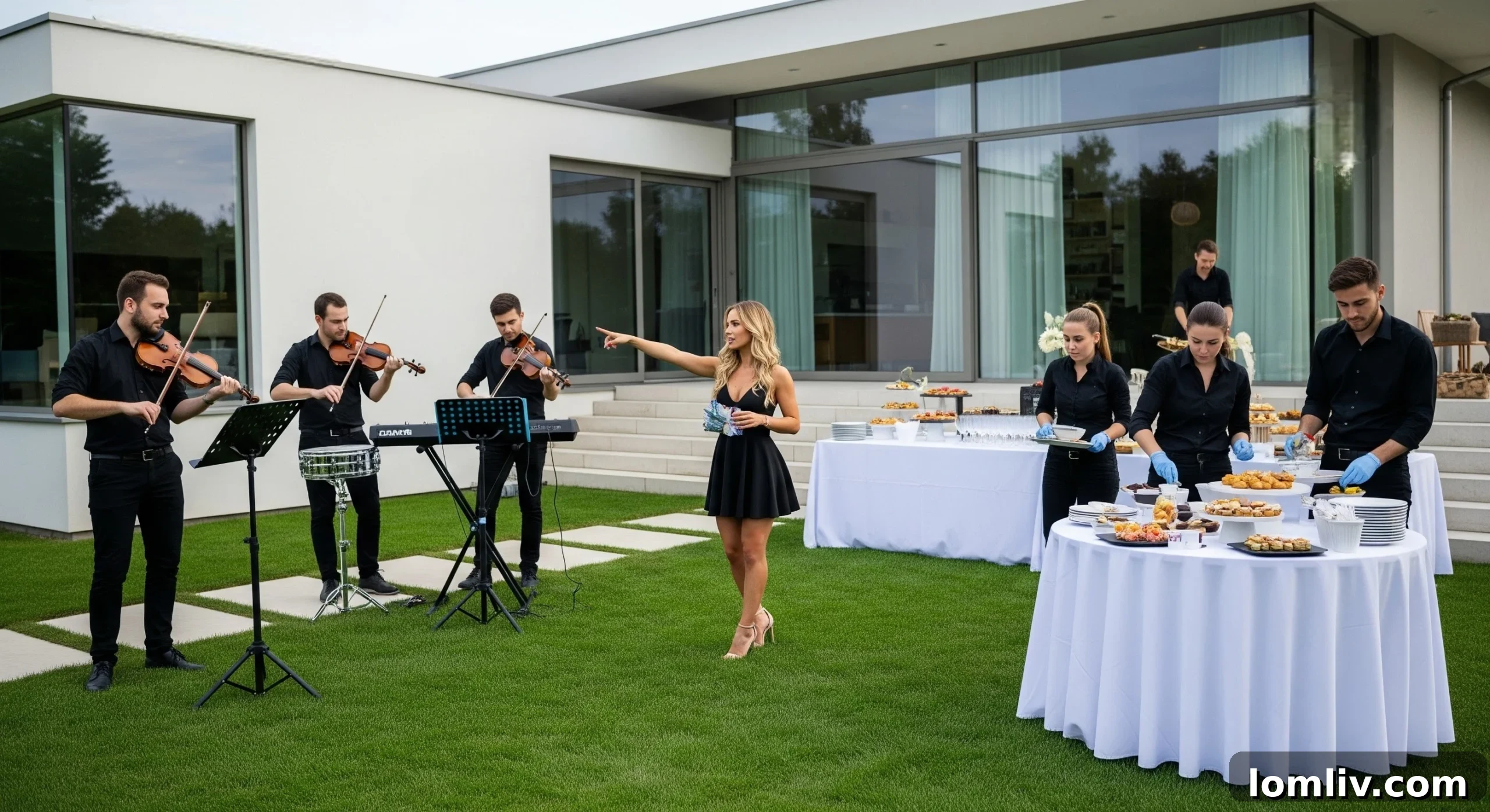 Real Estate Marketing Redefined: The Power of Cultural and Musical Experiences 4 A real estate agent planning an open house event, showcasing attention to detail for successful property marketing.