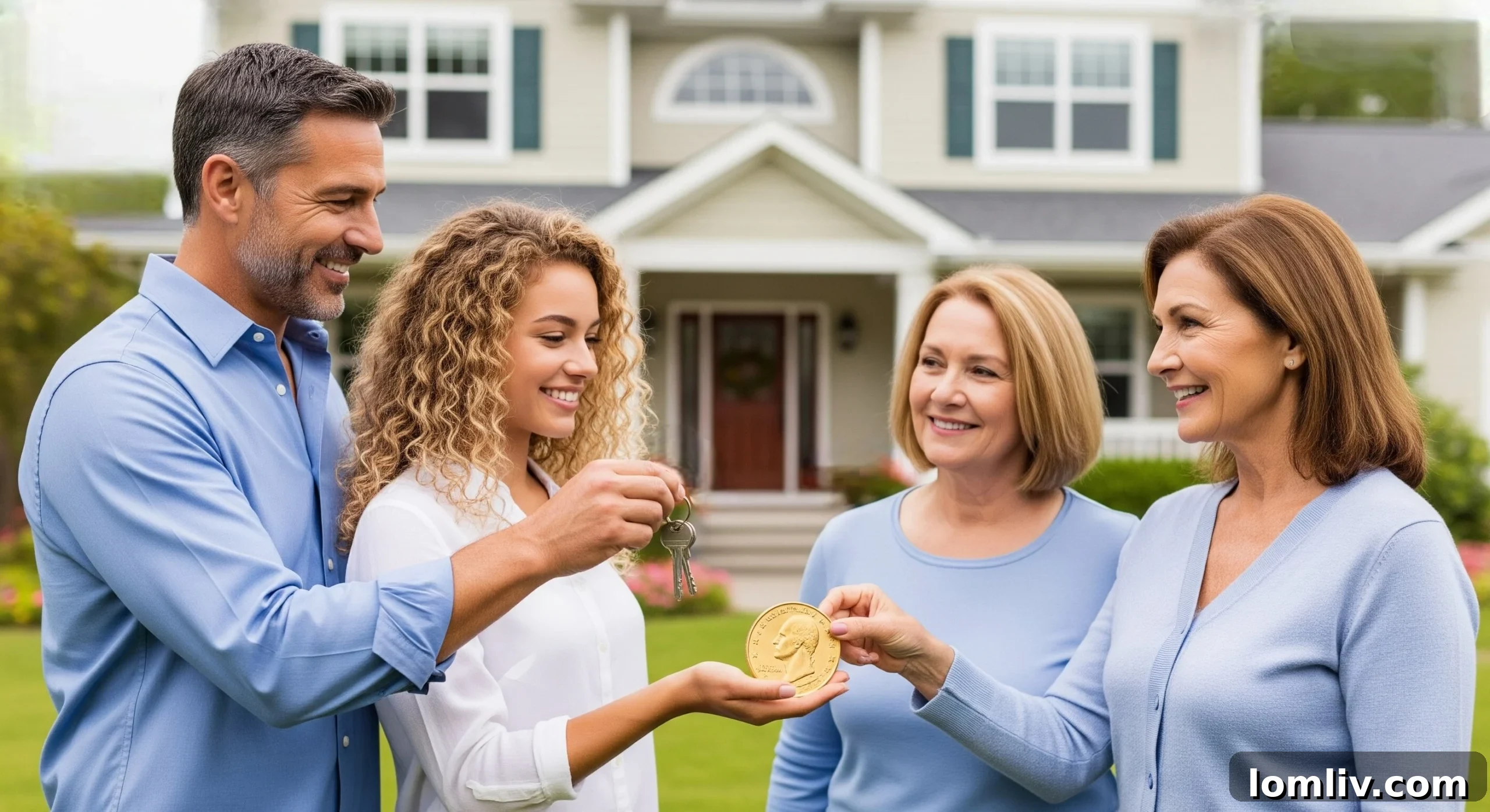 gold bars and silver coins next to real estate model
