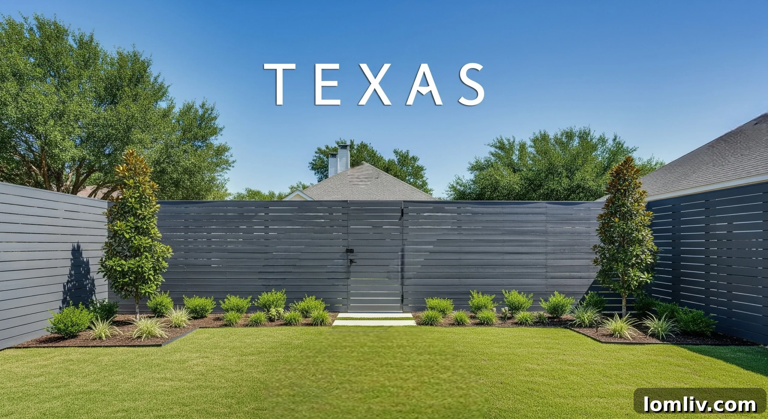 2025 Texas Fencing Innovations For Ultimate Privacy and Lasting Beauty 3 Sleek horizontal slat fence design