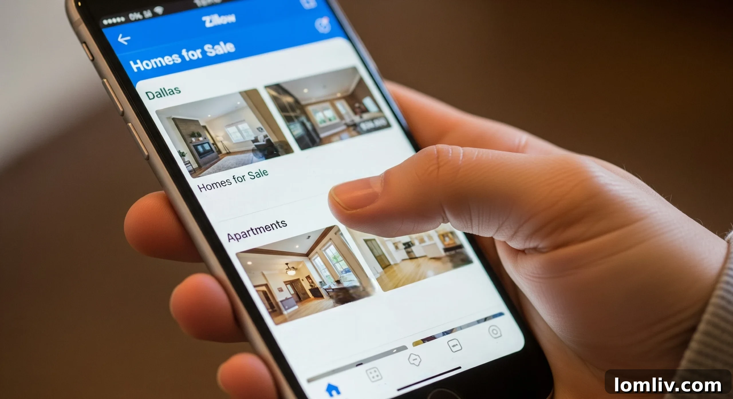 A family viewing properties on a tablet, symbolizing the ease of Zillow's platform.