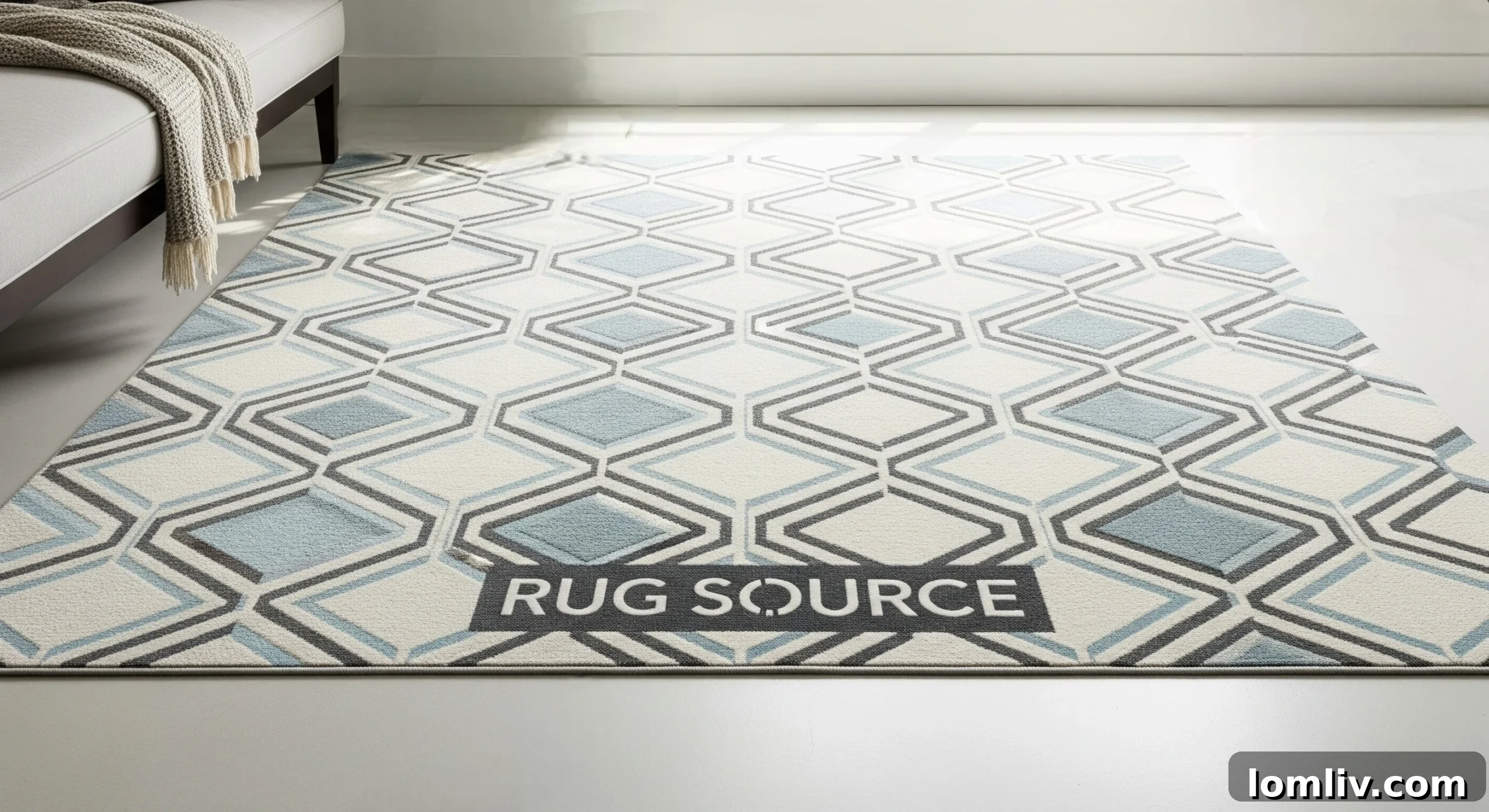 Maximize Your Dallas Home Staging with the Right Living Room Rug 6 Area rug covering minor floor imperfections in a Dallas home
