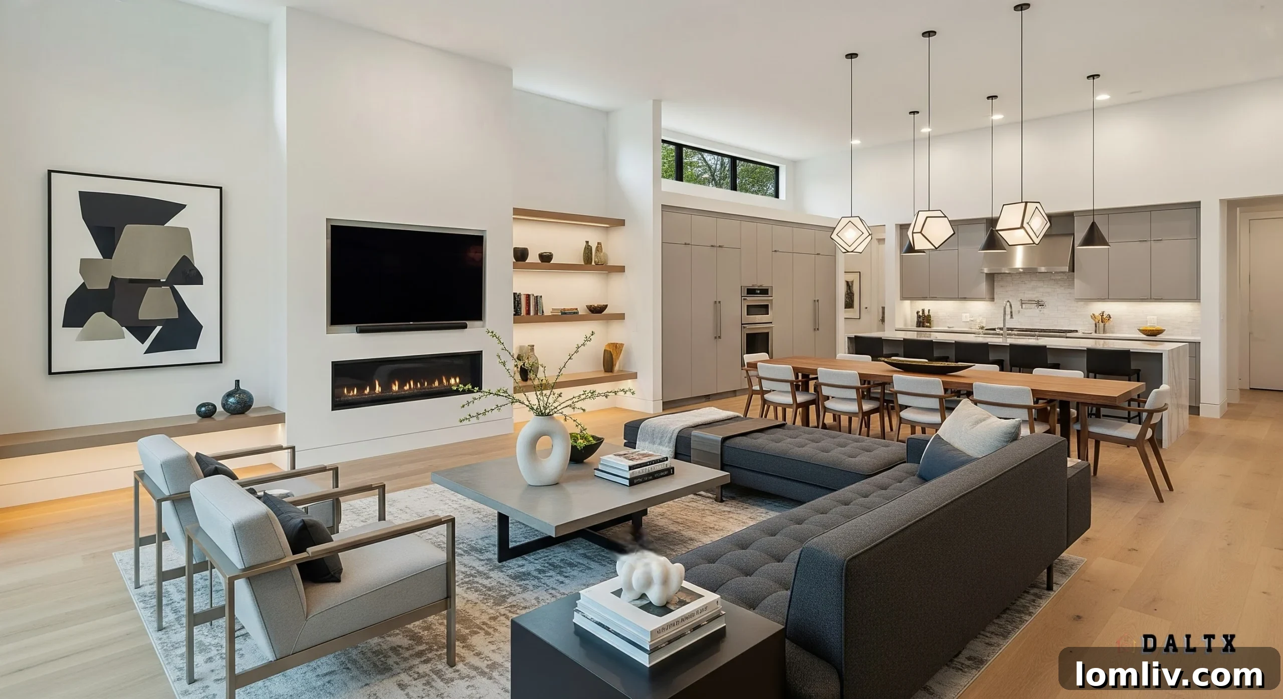 Modern custom home exterior with large windows and a tailored landscape, symbolizing personalized living