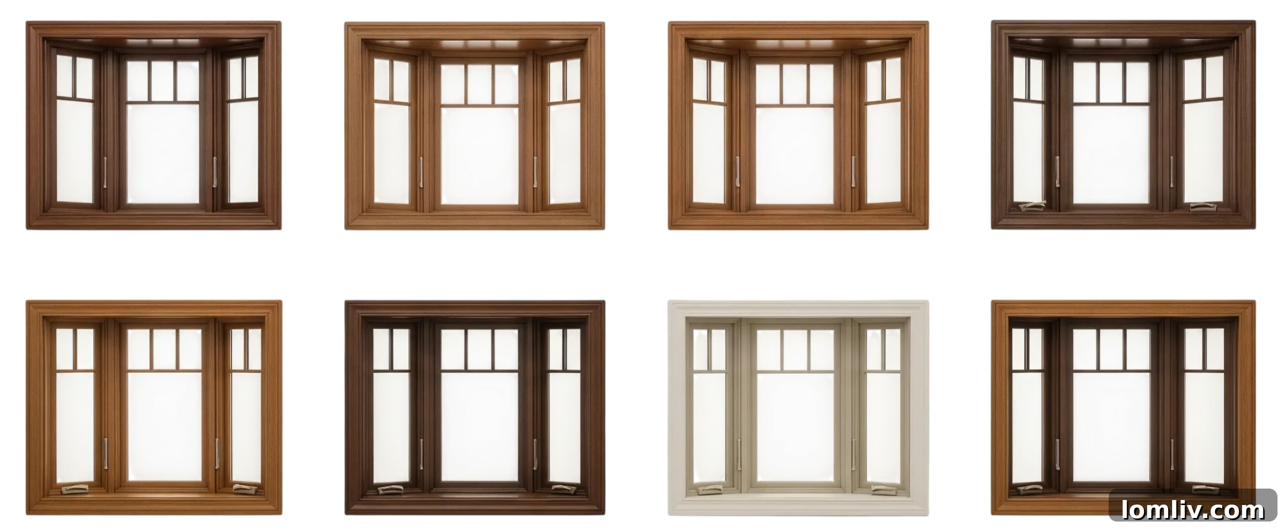 Elegant Pella bay window with intricate grille patterns
