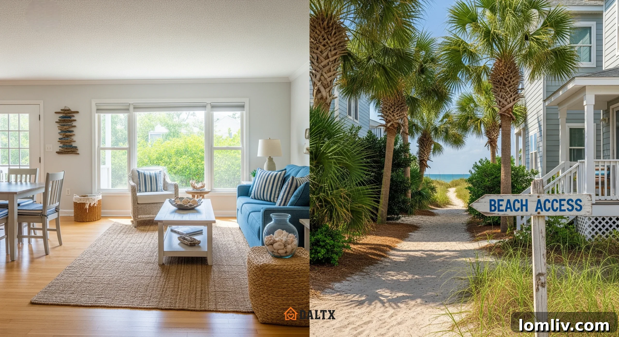 Family looking at vacation home
