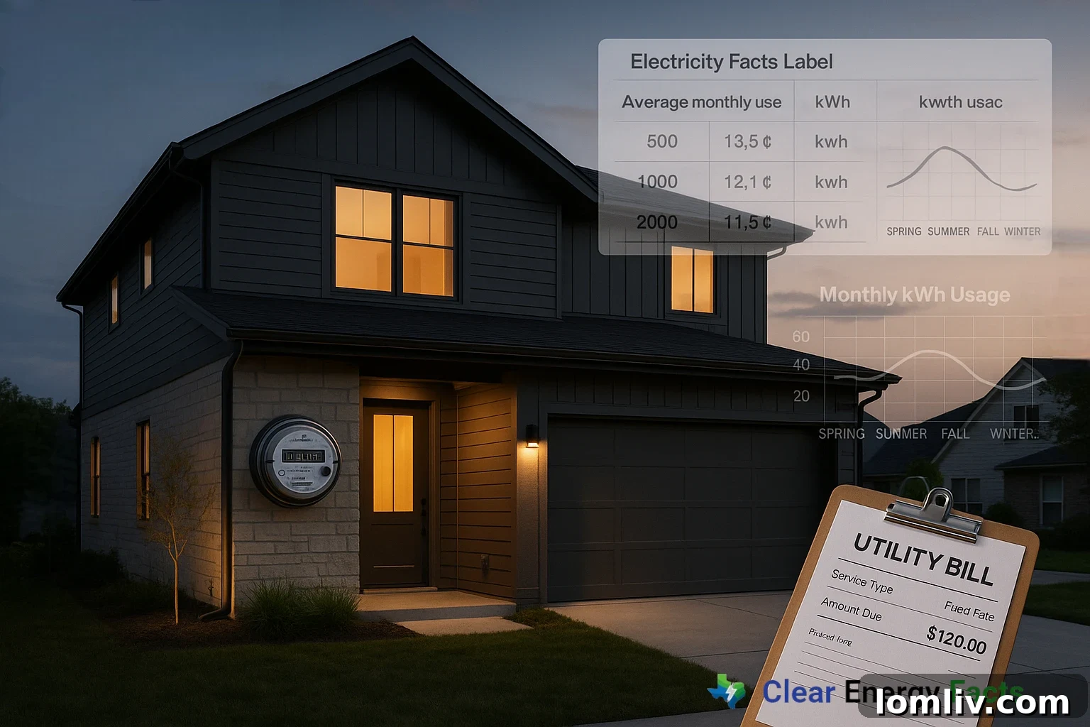 Confused person looking at electricity bill