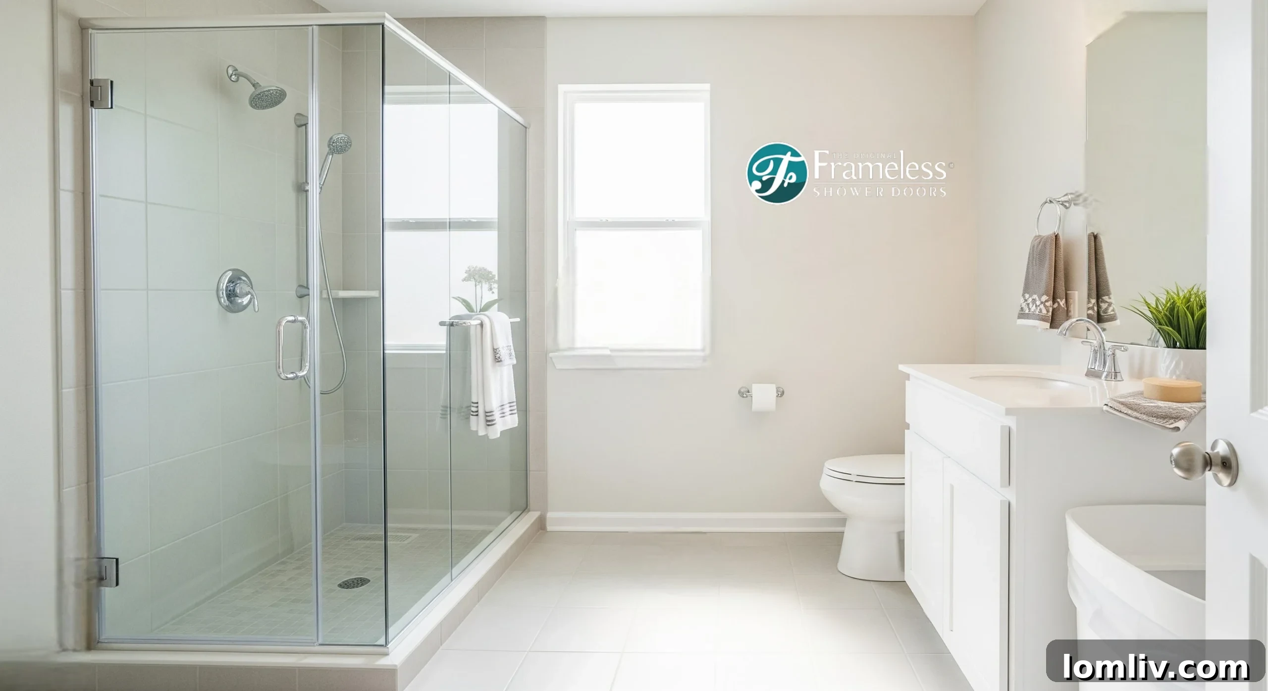 Close-up of a DIY enthusiast meticulously measuring for a shower door installation, symbolizing skill development and confidence gained.