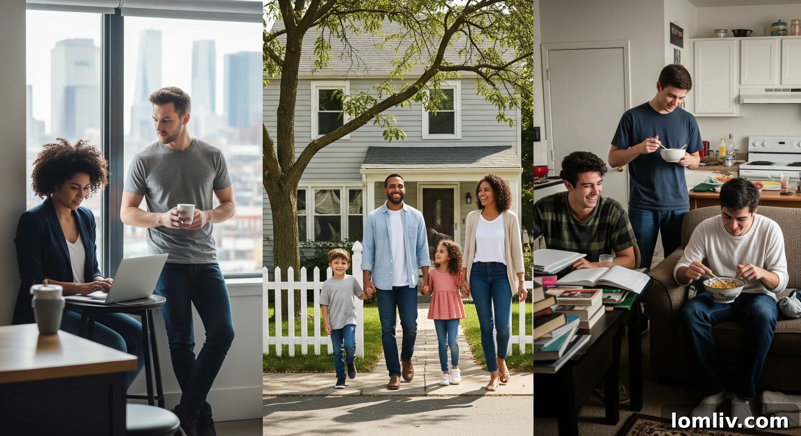 Melbourne Investment Property: Pinpointing Your Perfect First Neighborhood 4 Modern suburban street with houses and trees, symbolizing family-friendly neighborhoods and demographic considerations.