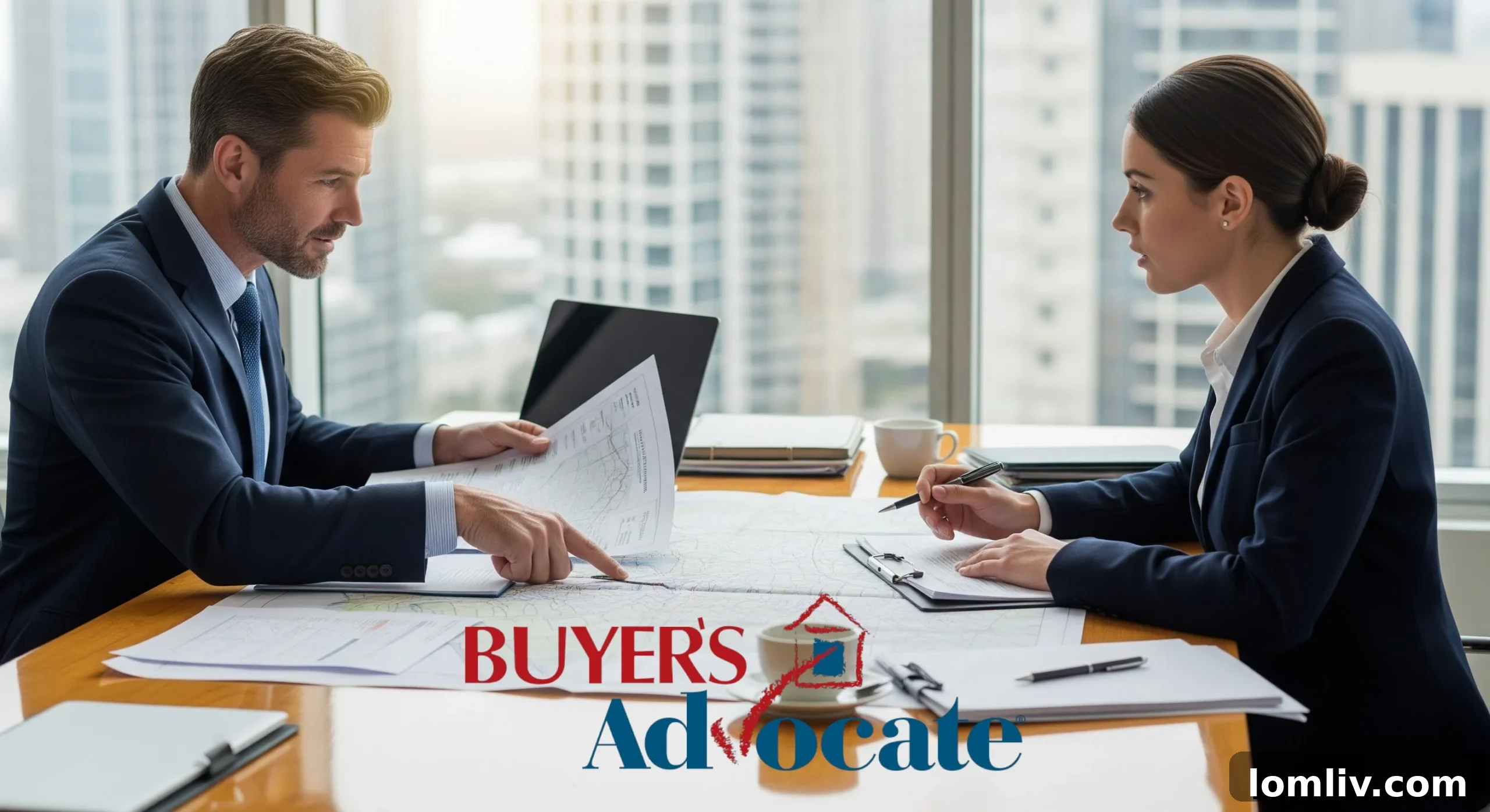 Melbourne Investment Property: Pinpointing Your Perfect First Neighborhood 5 Professional real estate agent discussing documents with clients, representing the value of expert guidance in property investment.