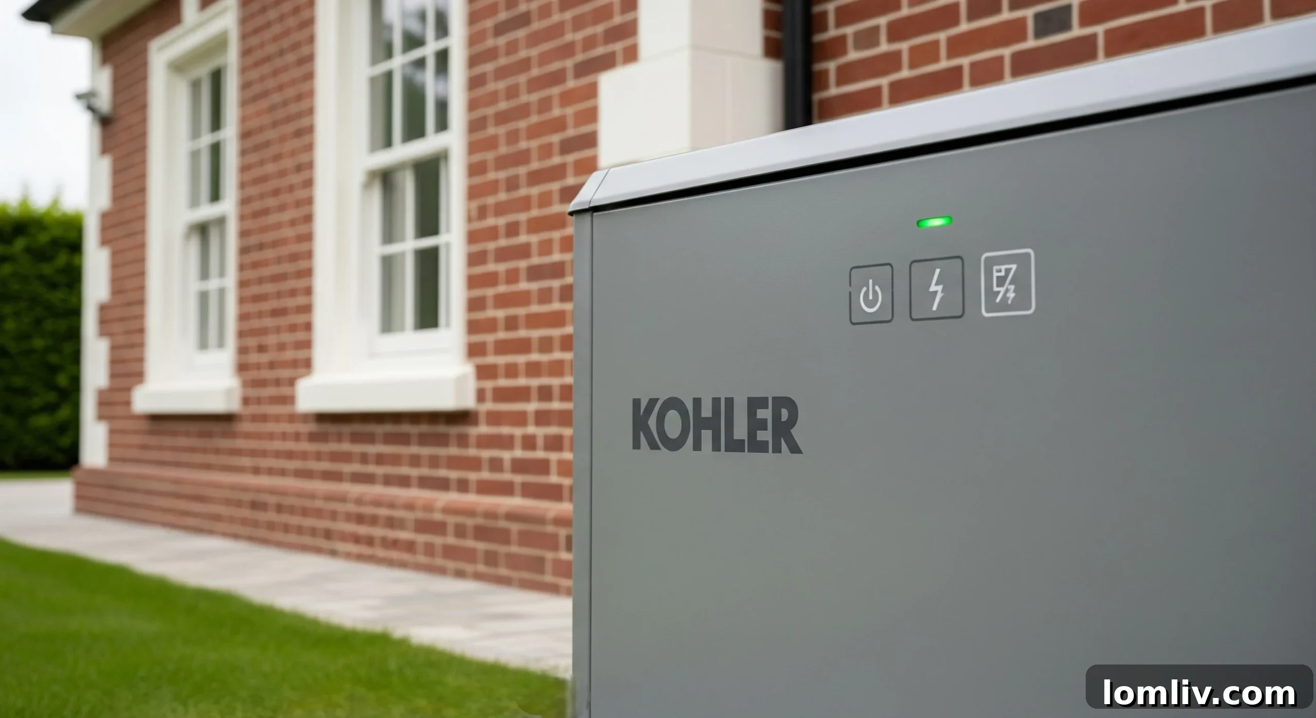 Schematic of a home generator operating