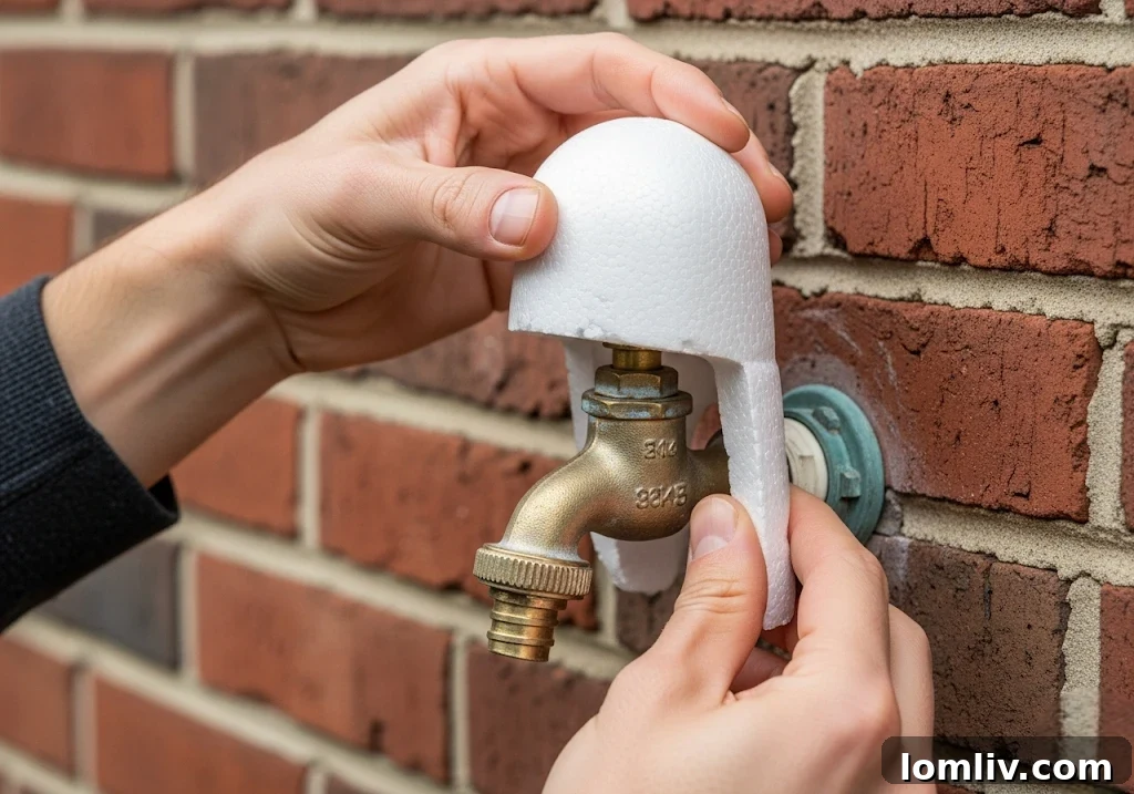 A close-up image showing a residential water meter with a shutoff valve, emphasizing the importance of knowing its location.