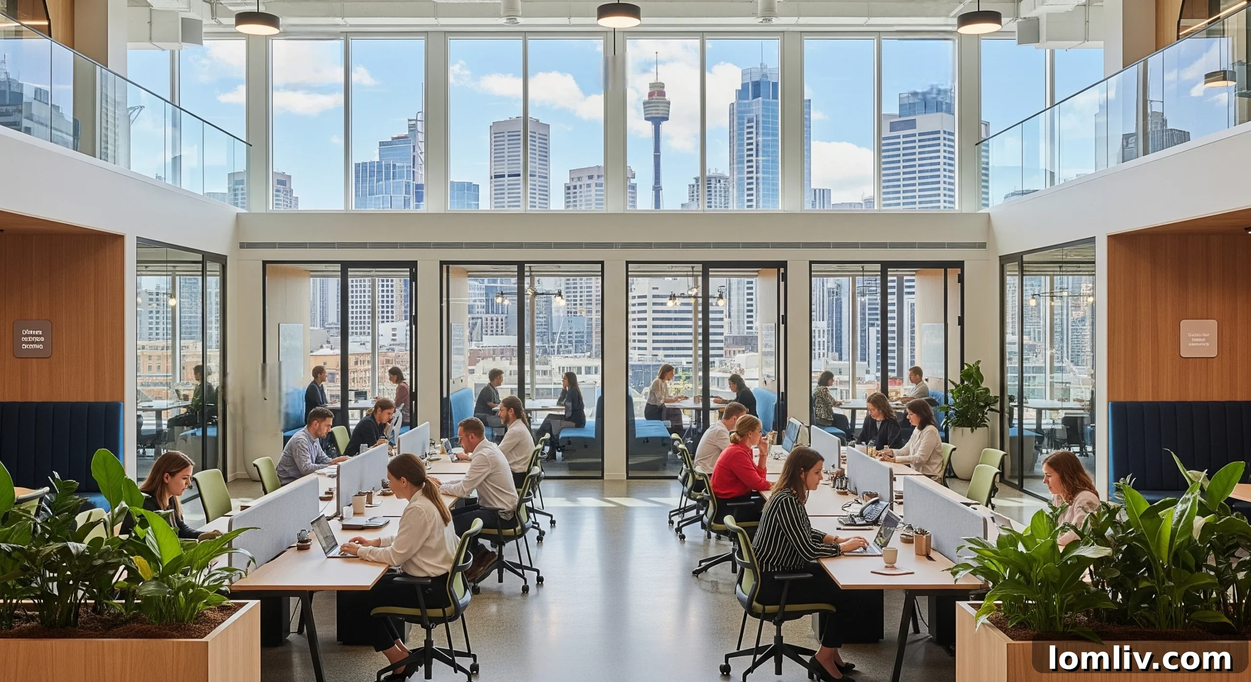 Professional meeting room in a modern Sydney coworking space.