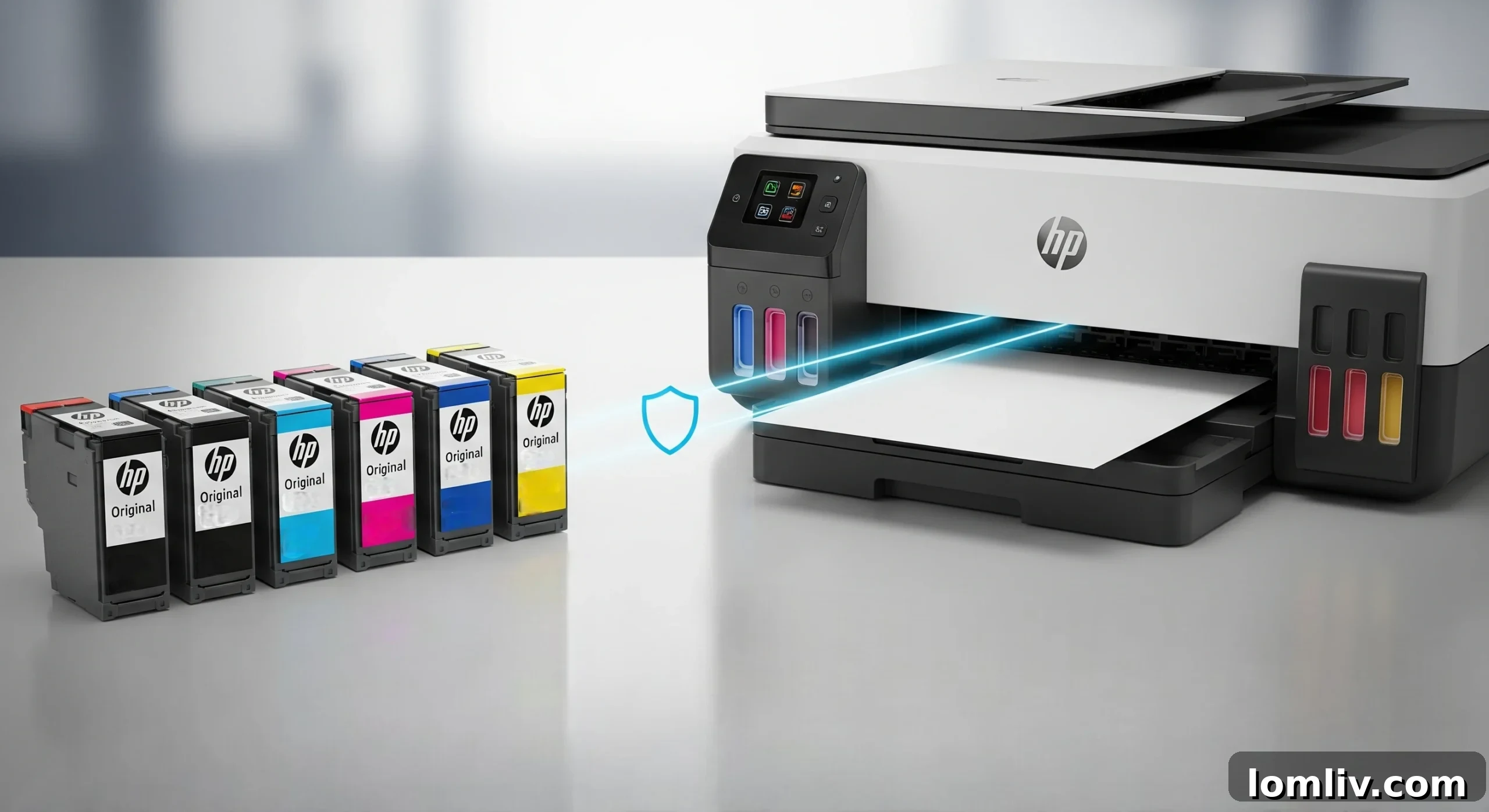 Mastering HP Print Head Longevity The Professional's Handbook 3 A close-up of various vibrant ink cartridges, highlighting the importance of using high-quality inks for printer longevity.